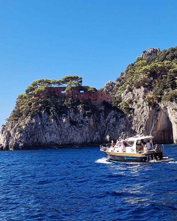 Capri, like you’ve never seen it before.
Sailing past Casa Malaparte - a red gem perched dramatically on the cliffs.
Built in the 1930s by writer Curzio Malaparte, this architectural masterpiece is both mysterious and magnetic.
Best seen from the sea, where the view is uninterrupted, powerful, unforgettable.
🔆come sail with us. Capri reveals its secrets only to those who take the sea route!
🌐www.sunrisesorrento.com
📩info@sunrisesorrento.com
📱+39 334 994 0458.
#Capri #CapriIsland #VisitItaly #CasaMalaparte #BoatLife #CapriBoatTour #LuxuryTravel #MediterraneanVibes #TravelItaly #YachtLife #SeaView #DolceVita #ItalianRiviera #TravelGoals #CoastalViews #HiddenGems #ItalyVacation #AmalfiCoast #SailingLife #EscapeToCapri #SummerInItaly #WanderlustItaly #CapriByBoat #ArchitectureLovers #CurzioMalaparte